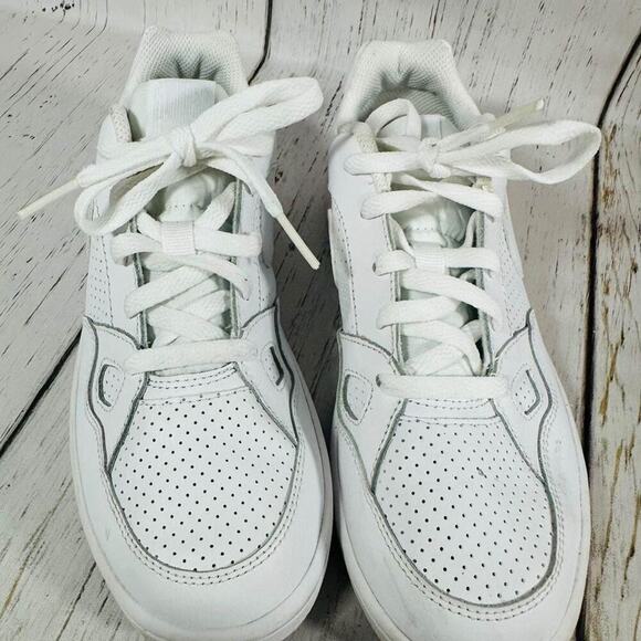 NIKE SON OF FORCE (PS) BOYS YOUTH LEATHER SNEAKER SHOES SIZE 3Y WHITE - Picture 2 of 4